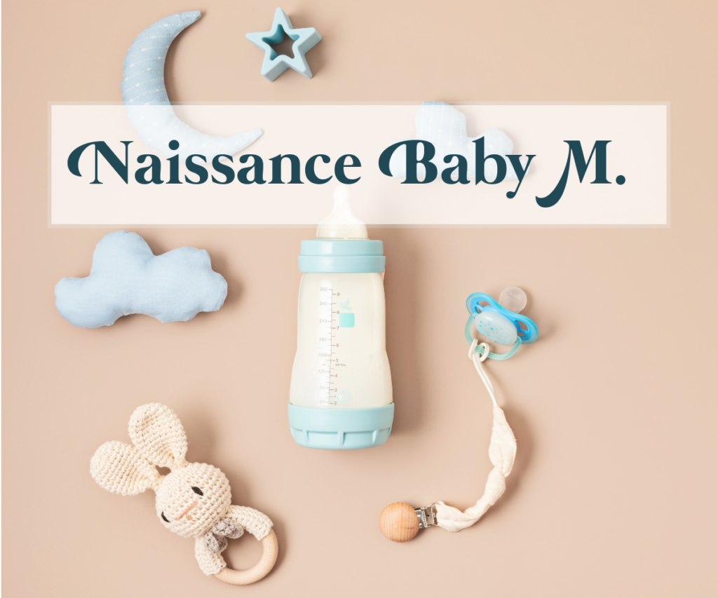Kléo créa - faire part naissance baby M