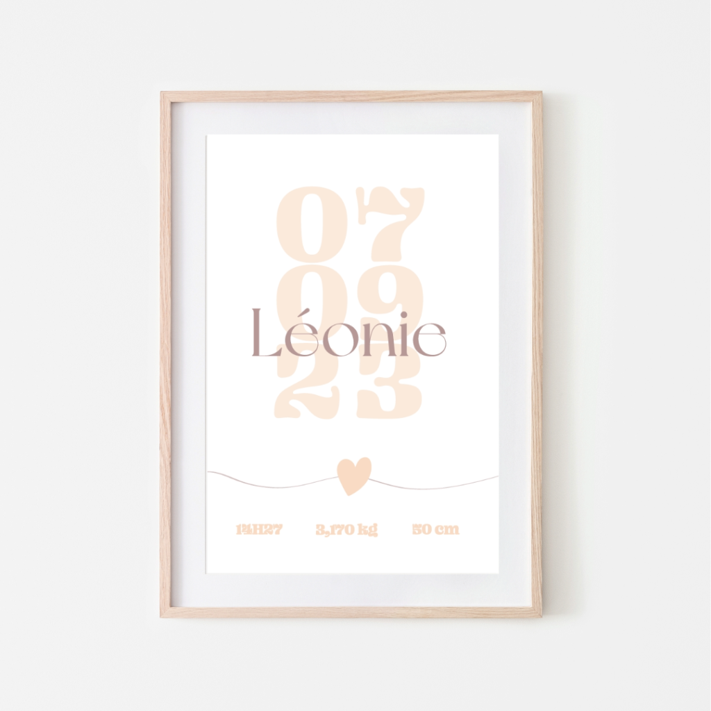 Kléo créa - Affiche - naissance date
