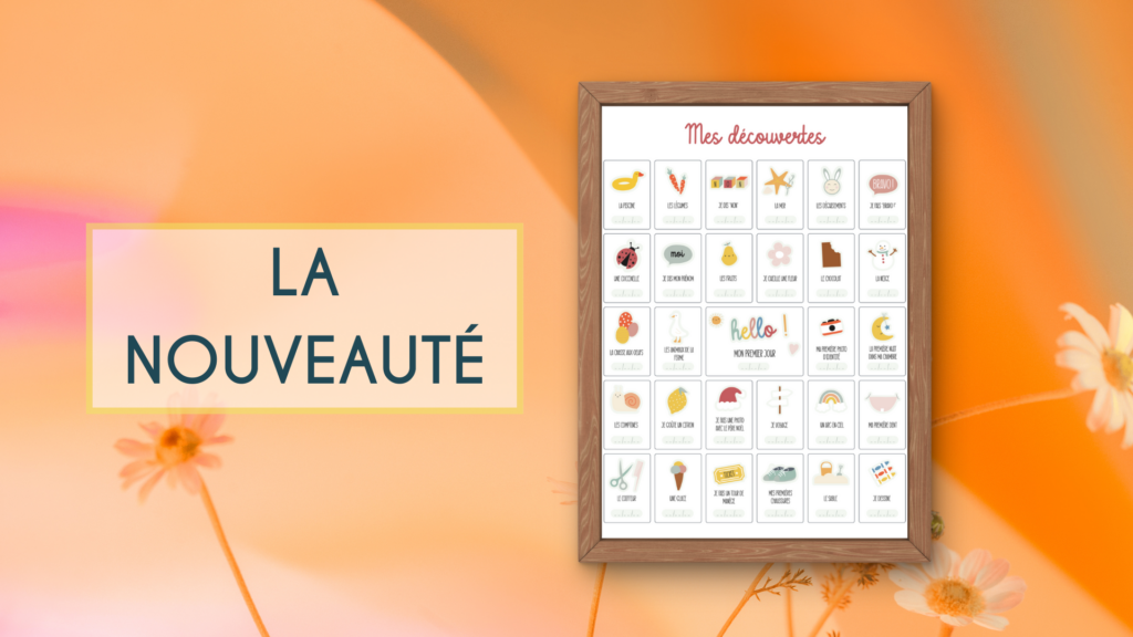 La nouveauté - affiche mes découvertes bébé